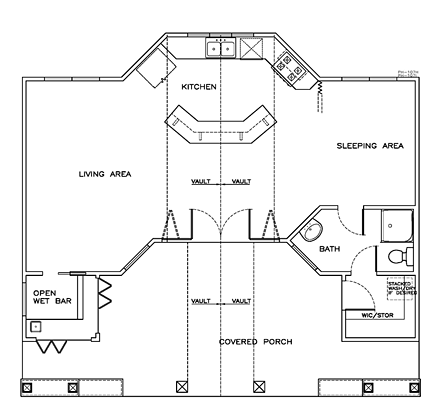 House Plan 72374 First Level Plan