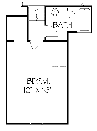 House Plan 72430 Second Level Plan