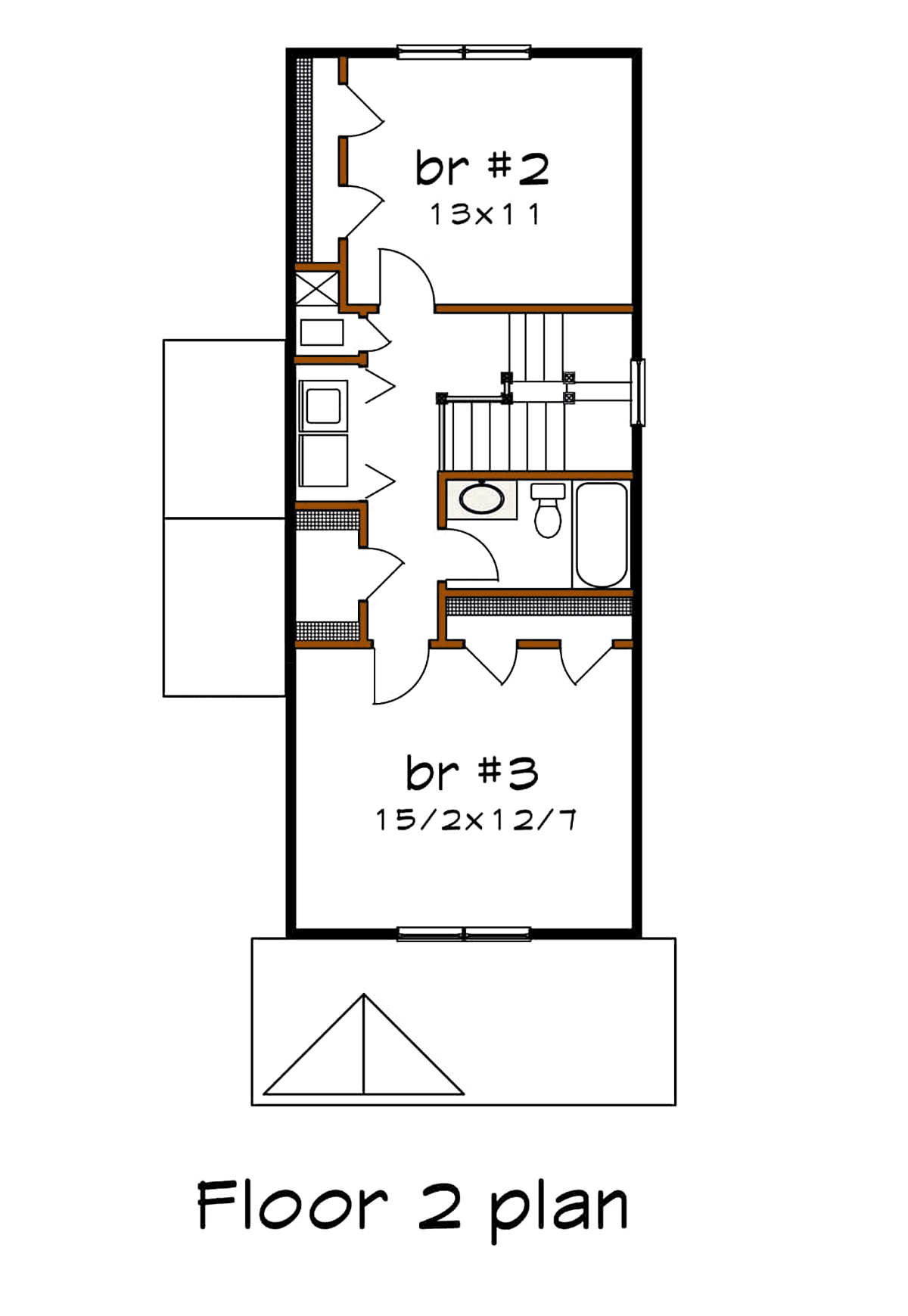 Bungalow Level Two of Plan 72721