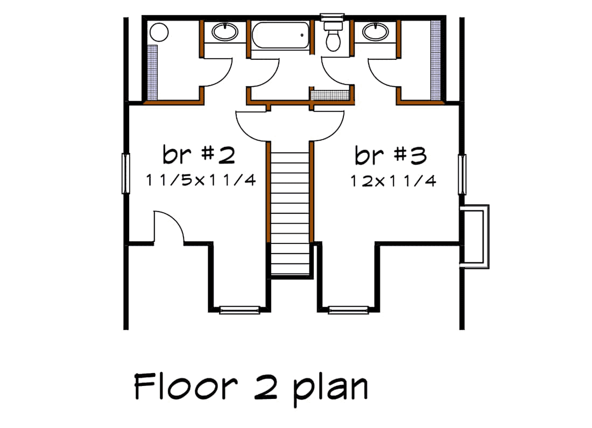 Bungalow Level Two of Plan 72722