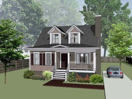 Bungalow Elevation of Plan 72722