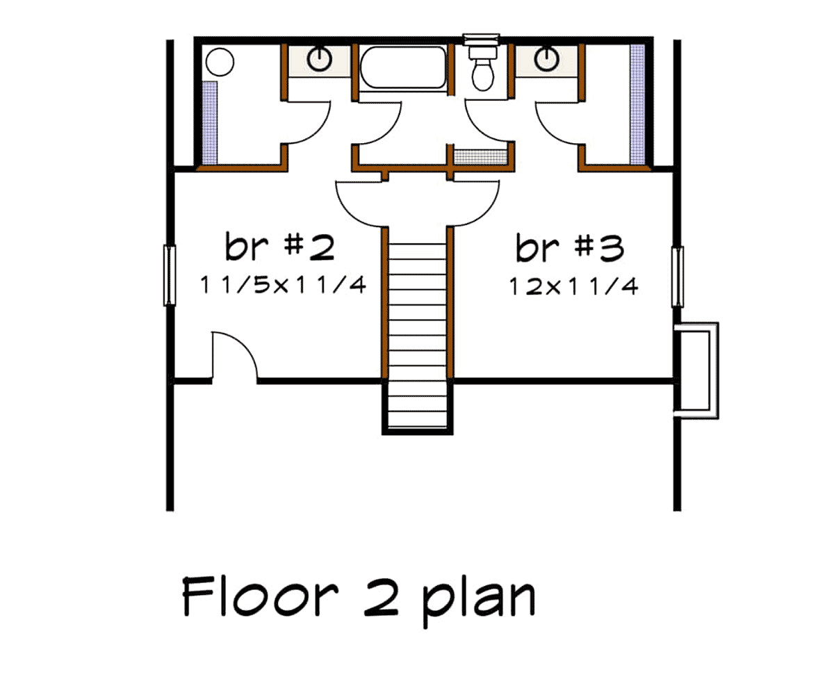 Bungalow Level Two of Plan 72723