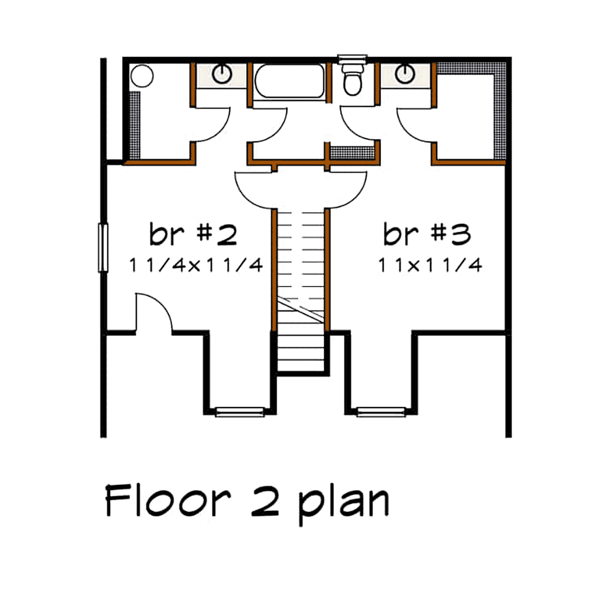 Bungalow Level Two of Plan 72725
