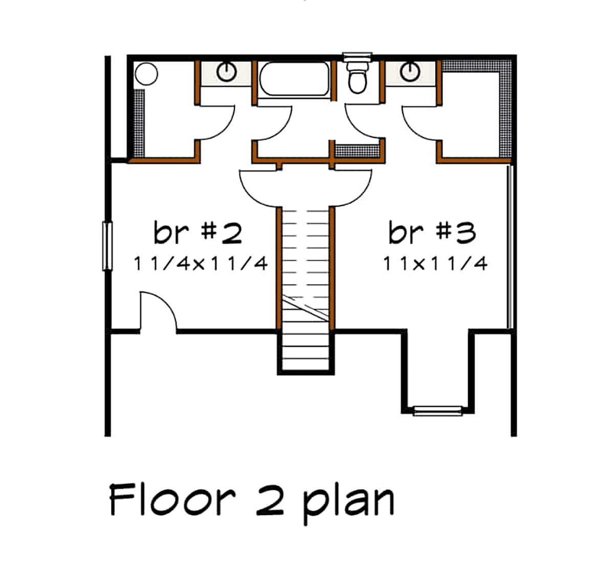 Bungalow Level Two of Plan 72726