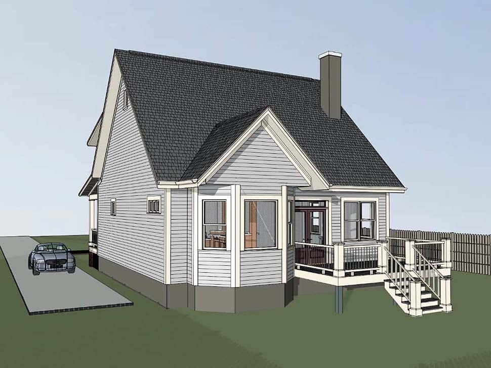 Country, Southern, Traditional Plan with 2190 Sq. Ft., 3 Bedrooms, 3 Bathrooms Picture 4