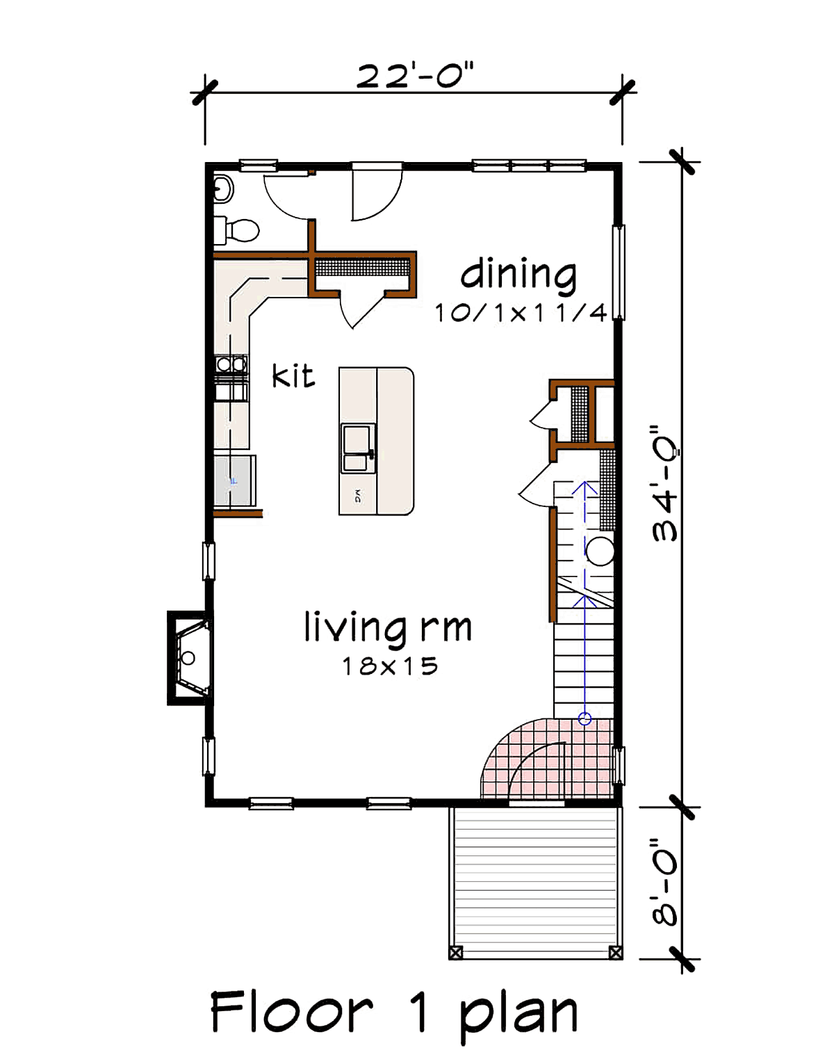 Contemporary Level One of Plan 72796