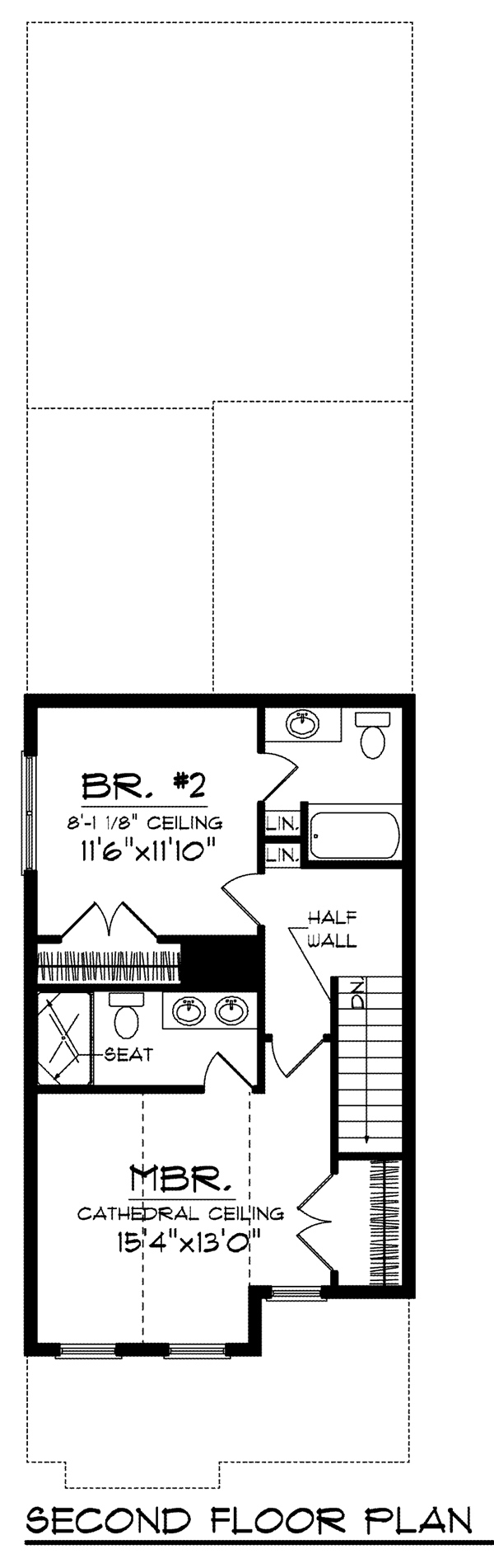 Cottage Craftsman Level Two of Plan 72921