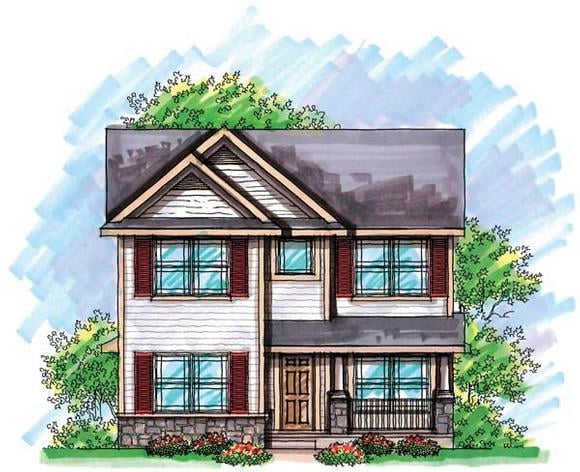 House Plan 72923 Elevation