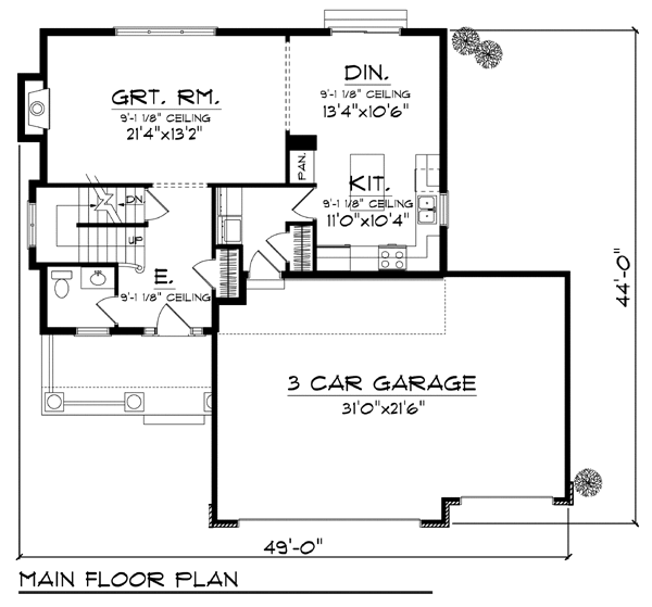 Mediterranean Level One of Plan 72933