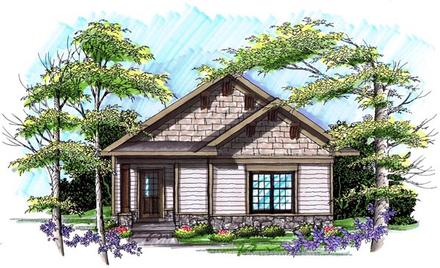 Ranch Elevation of Plan 72979