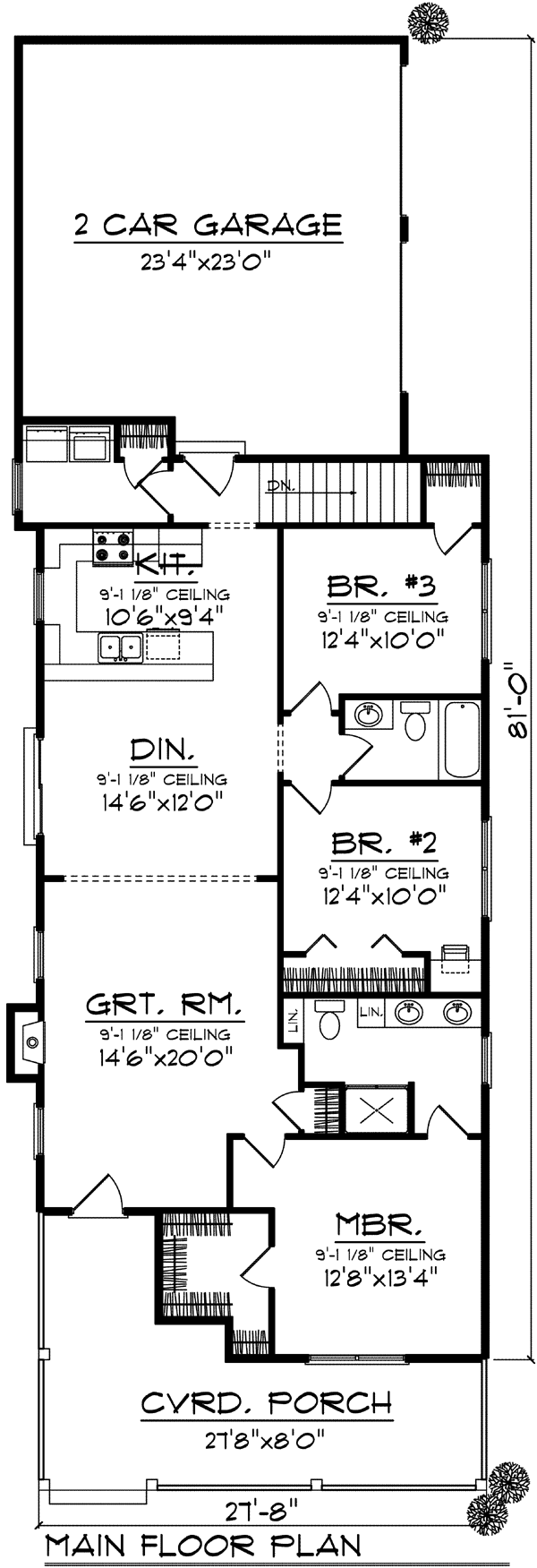 Ranch Level One of Plan 72980