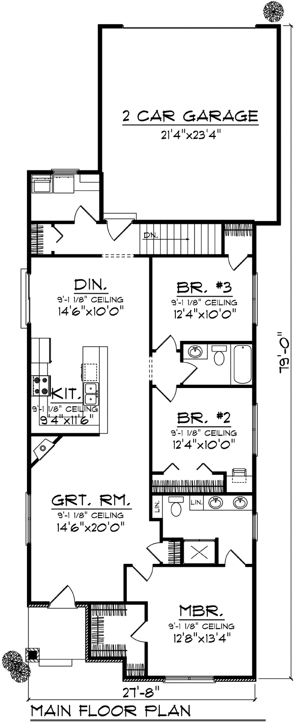 Ranch Level One of Plan 72981