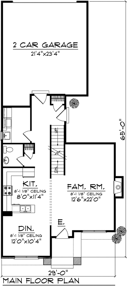 House Plan 72986 First Level Plan