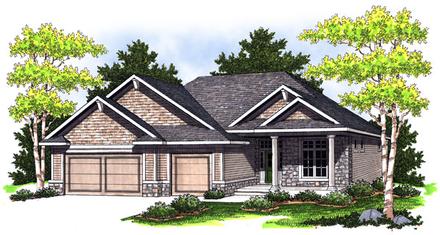 Bungalow Elevation of Plan 73005