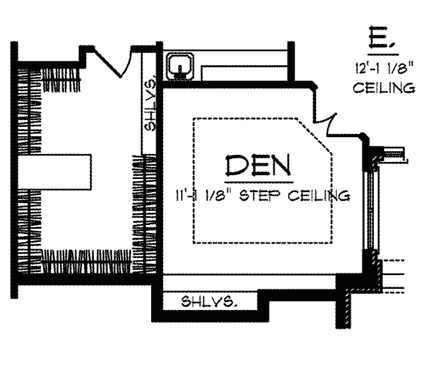 Multi-Family Plan 73032 Third Level Plan