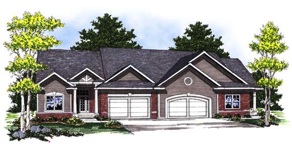 Multi-Family Plan 73033 Elevation