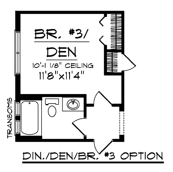 One-Story Alternate Level One of Plan 73036