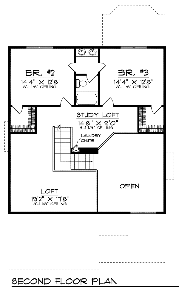 Narrow Lot Traditional Level Two of Plan 73062