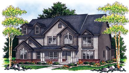 Traditional Elevation of Plan 73069