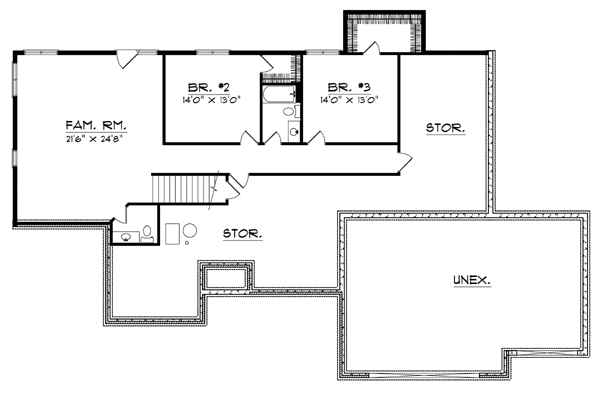  Lower Level of Plan 73087