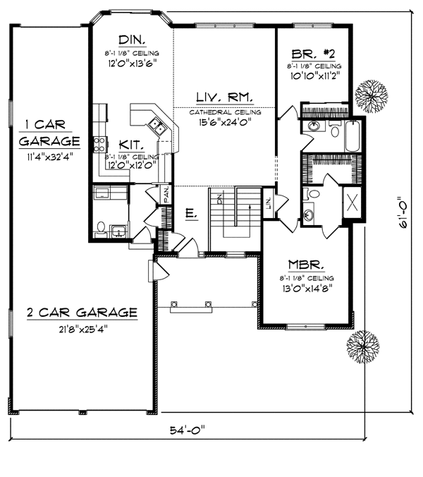 Traditional Level One of Plan 73088