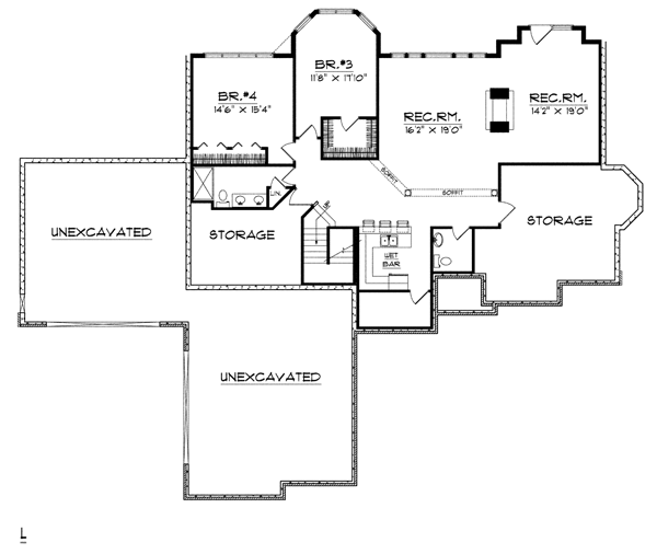 Plan 73100 | European Style with 4 Bed, 4 Bath, 4 Car Garage