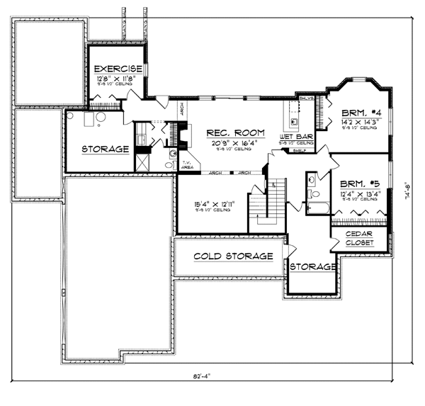 European Lower Level of Plan 73116