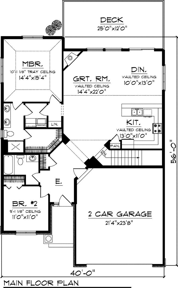 Ranch Level One of Plan 73126