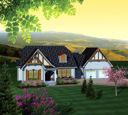 Ranch Elevation of Plan 73127