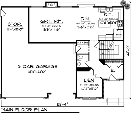 House Plan 73144 First Level Plan