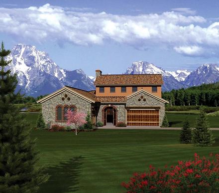 Ranch Elevation of Plan 73154