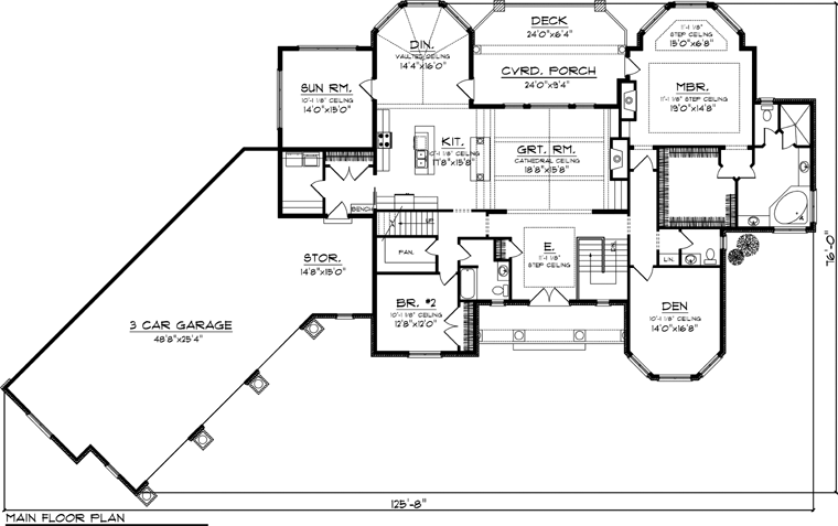 Ranch Level One of Plan 73165