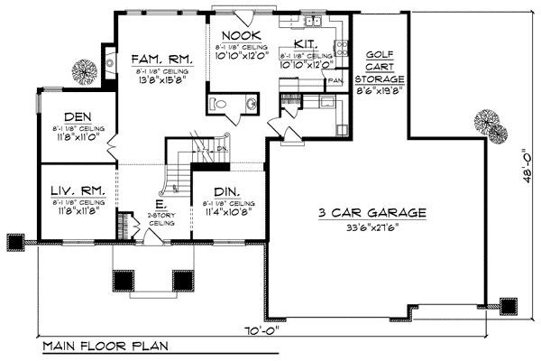 Contemporary Traditional Level One of Plan 73175