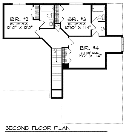 House Plan 73221 Level Two