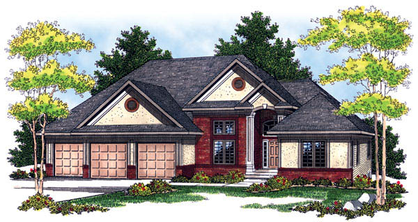 House Plan 73242 - Traditional Style with 2216 Sq Ft, 3 Bed, 2 Bath