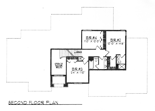 European Traditional Tudor Level Two of Plan 73245