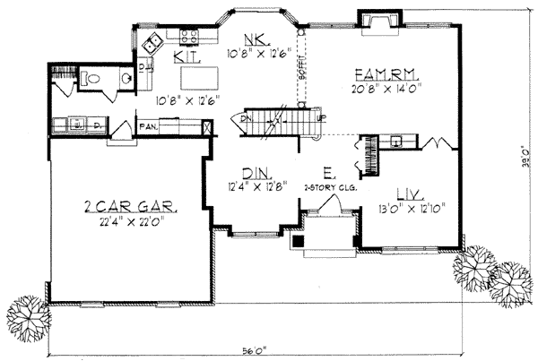 Contemporary Level One of Plan 73263