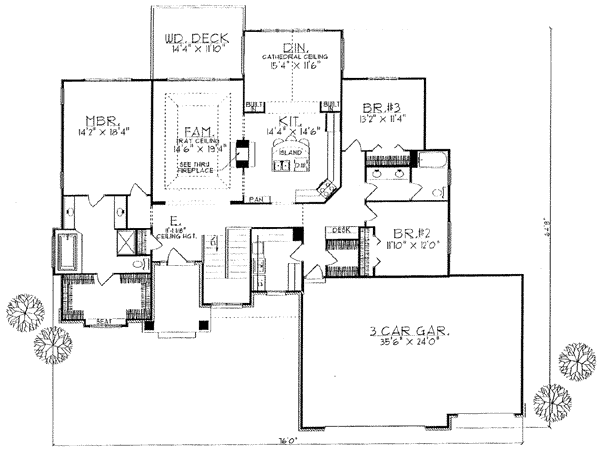 Colonial Traditional Level One of Plan 73265