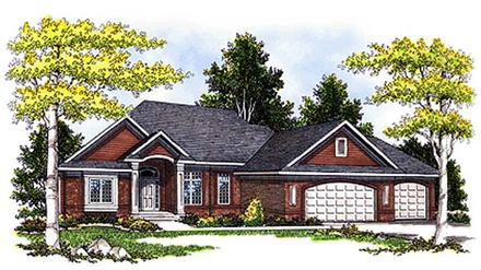 Colonial Traditional Elevation of Plan 73265