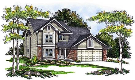 Country Farmhouse Elevation of Plan 73277