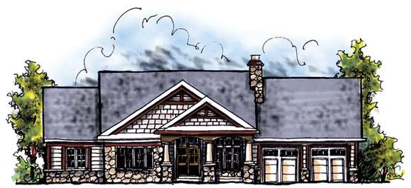 House Plan 73281 Elevation