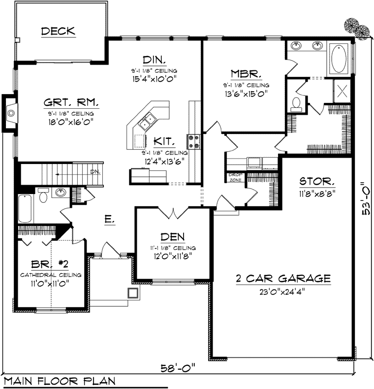 Ranch Level One of Plan 73285