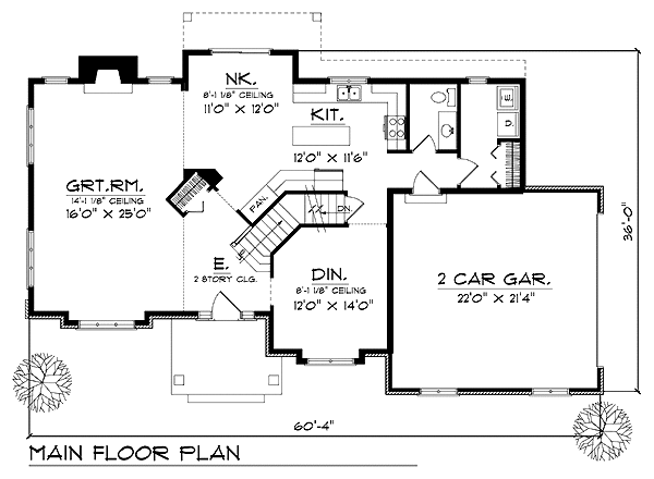 Colonial Traditional Level One of Plan 73289