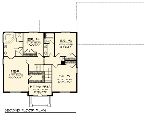 Colonial Traditional Level Two of Plan 73309