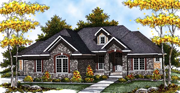 Plan 73310 | Traditional Style with 3 Bed, 4 Bath, 3 Car Garage