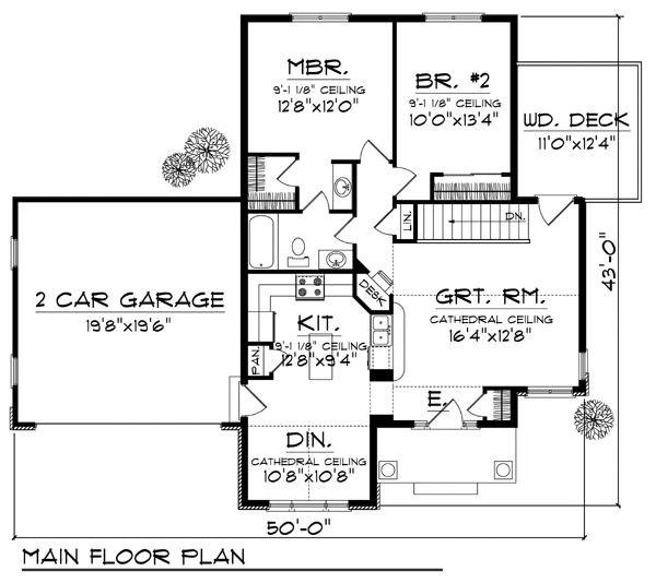 House Plan 73326 Level One