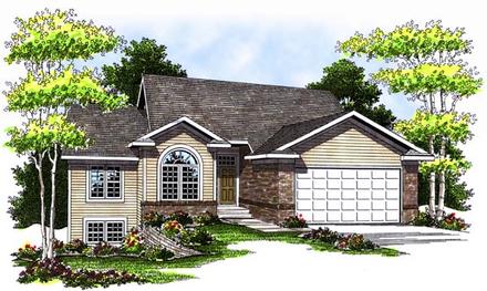 One-Story Traditional Elevation of Plan 73369