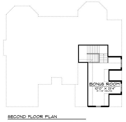 House Plan 73378 Second Level Plan