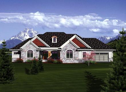 Ranch Elevation of Plan 73403