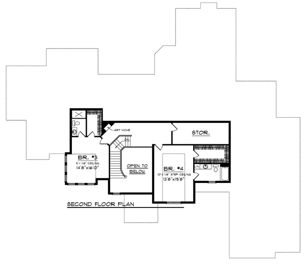 European Tudor Level Two of Plan 73406